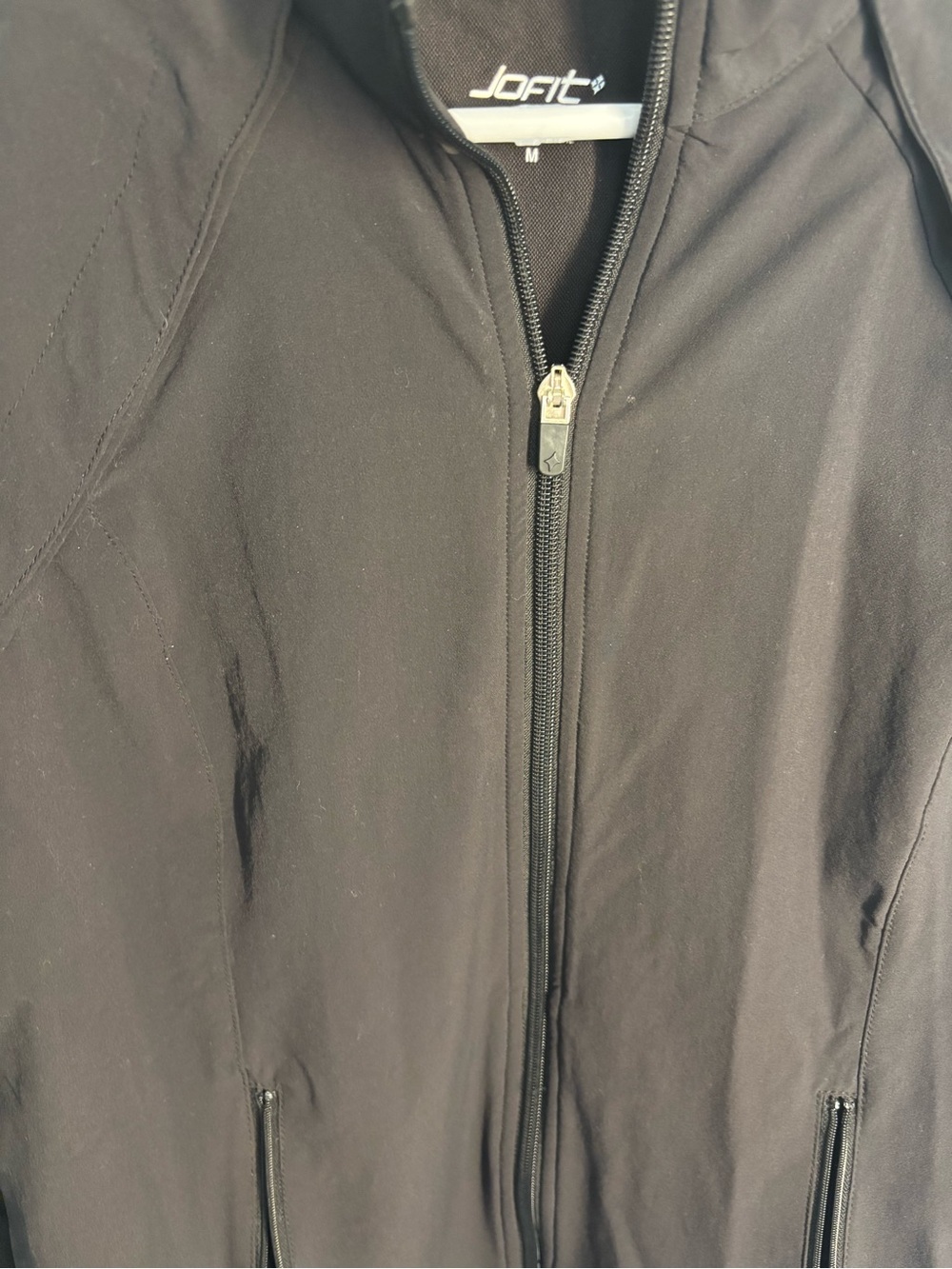 Jofit Black Convertible Golf Jacket Vest Zip-Off Sleeves Magnetic Trim M - Picture 6 of 15